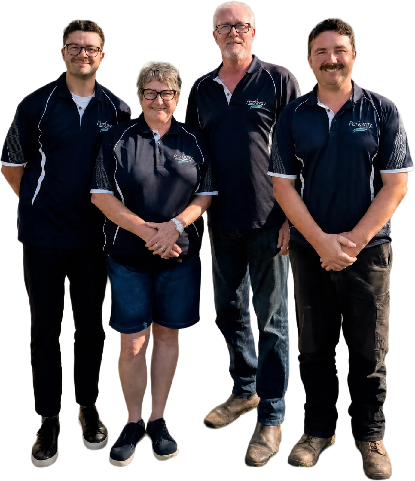 The Hellyer family — Dale, Kaye, Craig and Justin